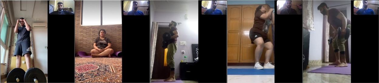 virtual fitness drill training